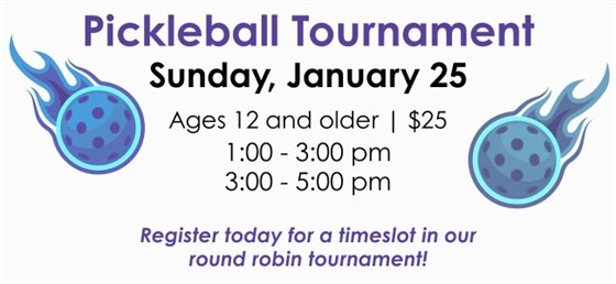Pickleball Tournament Graphic