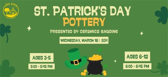 St. Patrick's Day Pottery