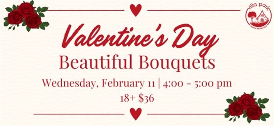 Valentine's Day Bouquet Class