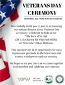 veterans day ceremony flyer 