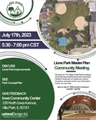 lions master plan meeting 