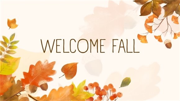 welcome fall background 