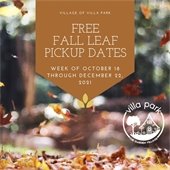 Free Fall Leaf Pickup Dates