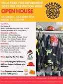 fire house open house flyer 