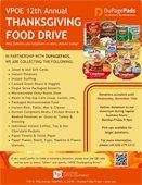 vpoe 12th annual food drive information 